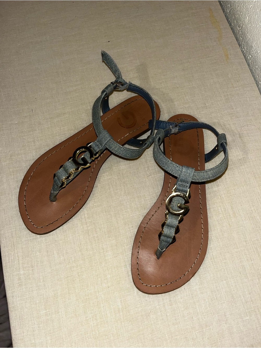 G by Guess Denim Sandals